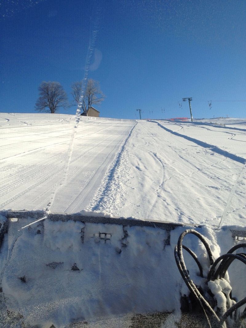 Sonniger Tag am Übungshang